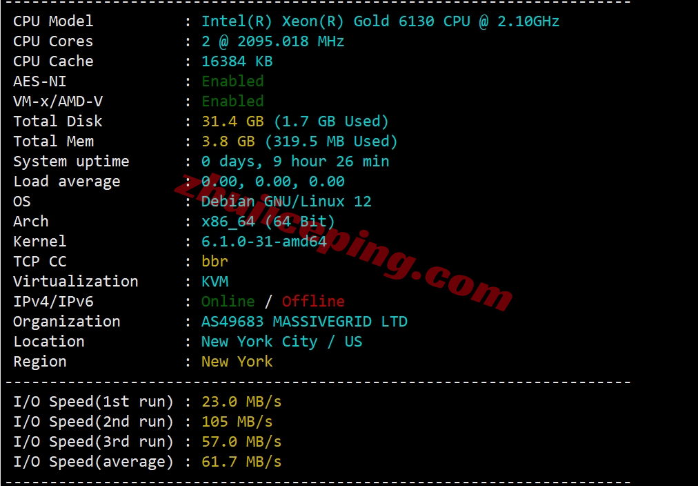 massivegrid怎么样？美国纽约机房VPS测评